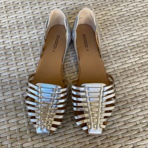 Silver flats by Divided H&M